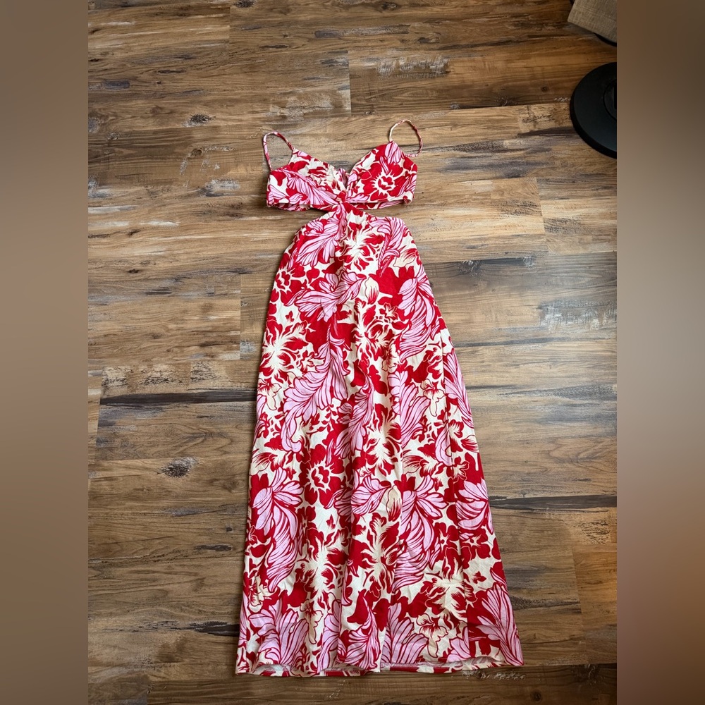 Abercrombie & Fitch Julia Slip Cutout Maxi Dress